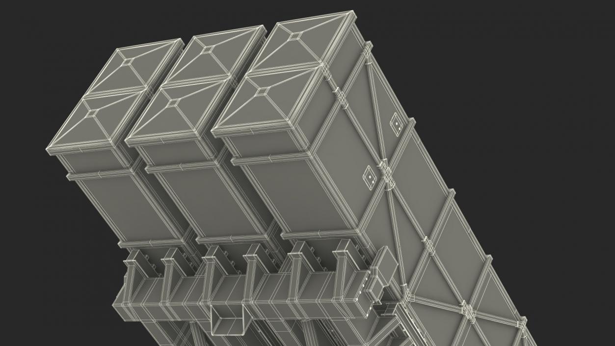 3D Chinese MLRS WS-2D Sand Camouflage in Battle Position model