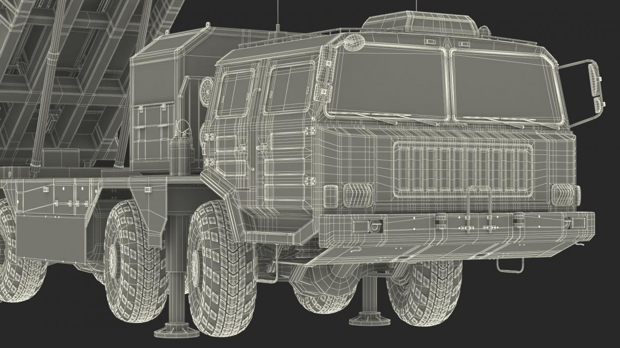 3D Chinese MLRS WS-2D Sand Camouflage in Battle Position model