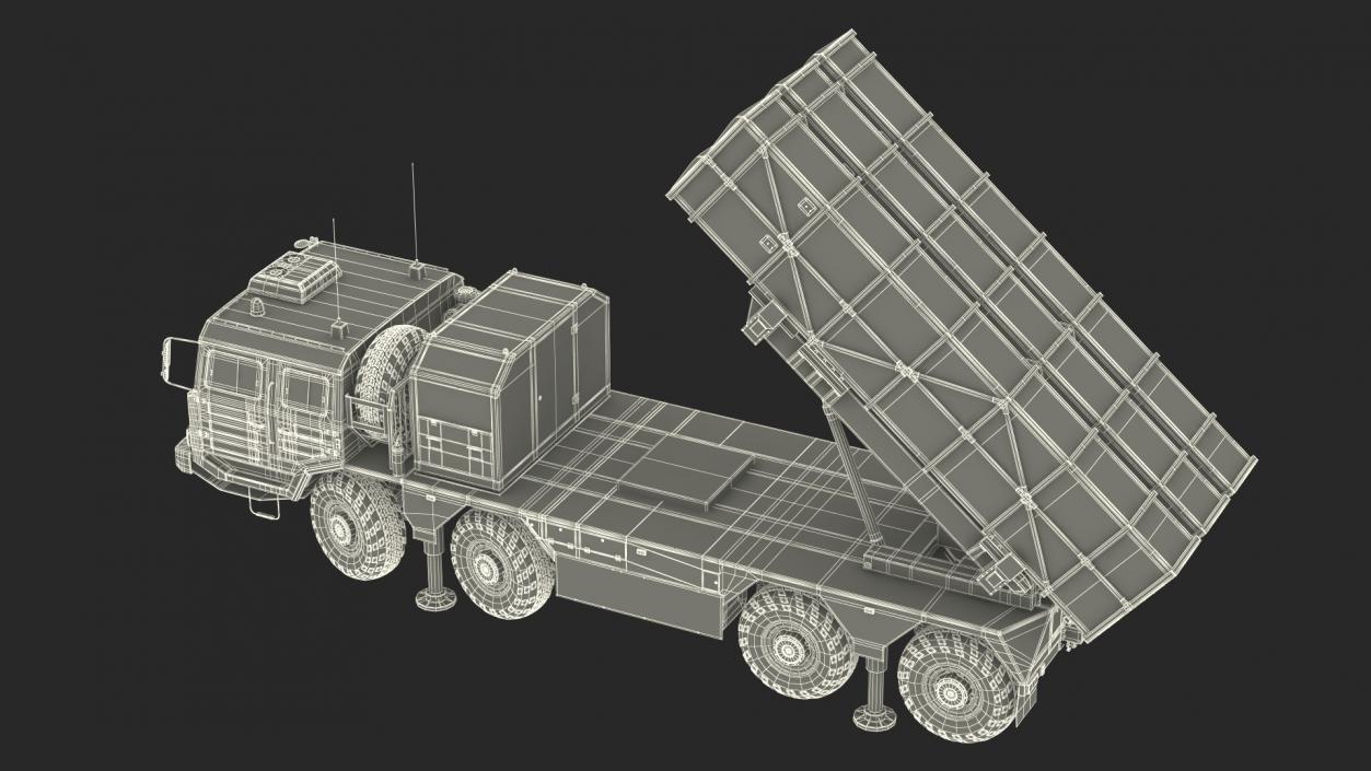 3D Chinese MLRS WS-2D Sand Camouflage in Battle Position model