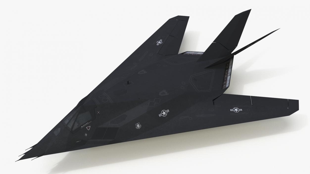 3D Lockheed F-117 Nighthawk Stealth Aircraft