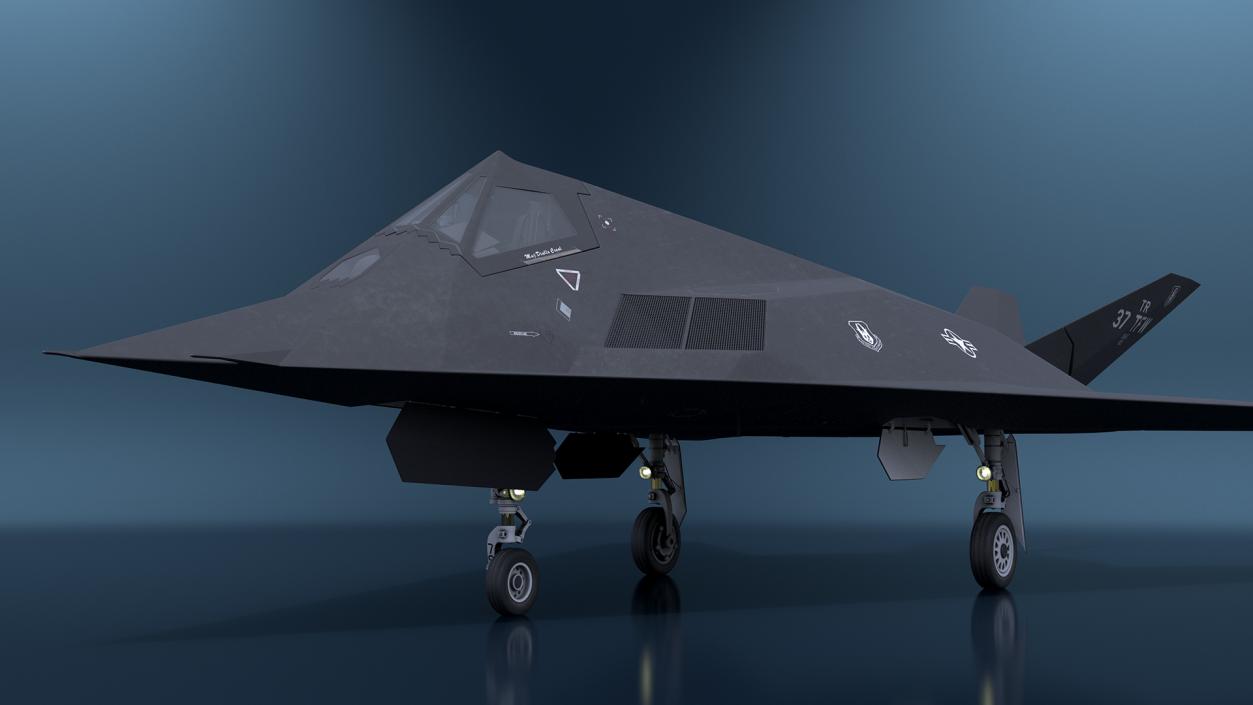 3D Lockheed F-117 Nighthawk Stealth Aircraft