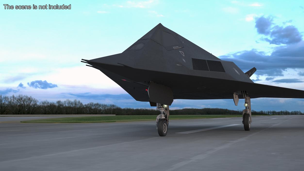 3D Lockheed F-117 Nighthawk Stealth Aircraft