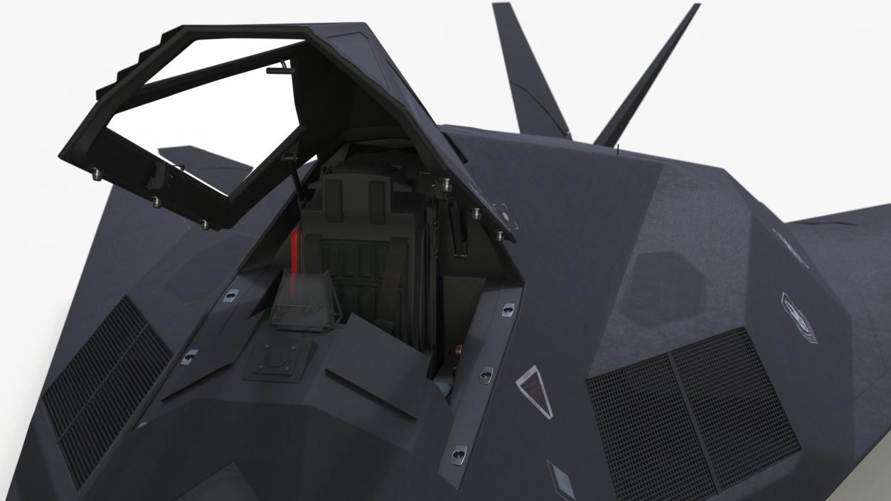 3D Lockheed F-117 Nighthawk Stealth Aircraft