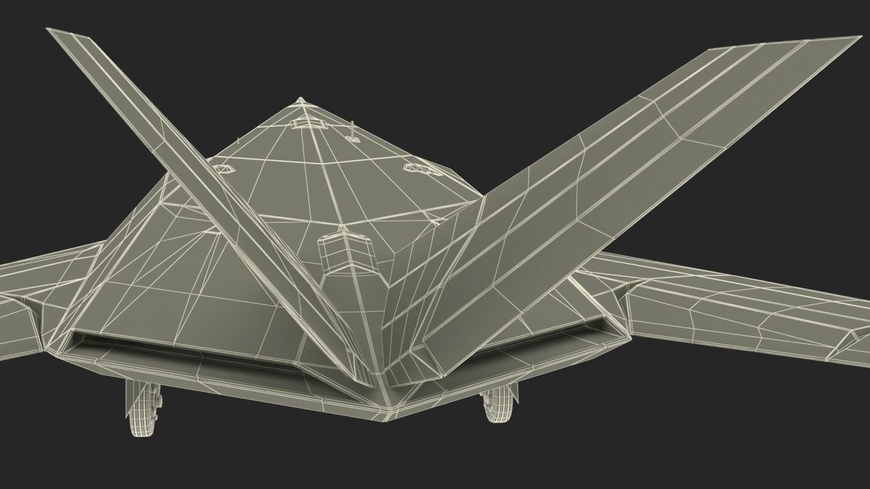 3D Lockheed F-117 Nighthawk Stealth Aircraft