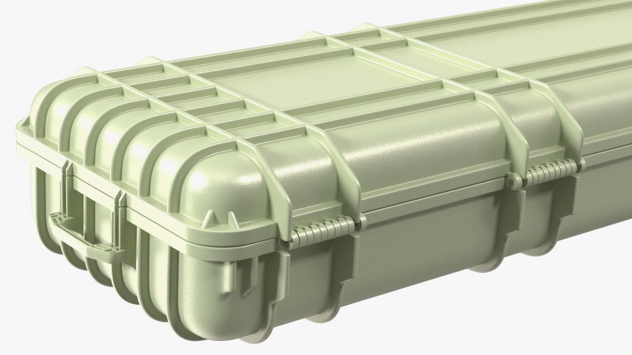 Waterproof Hard Rifle Case Green 3D