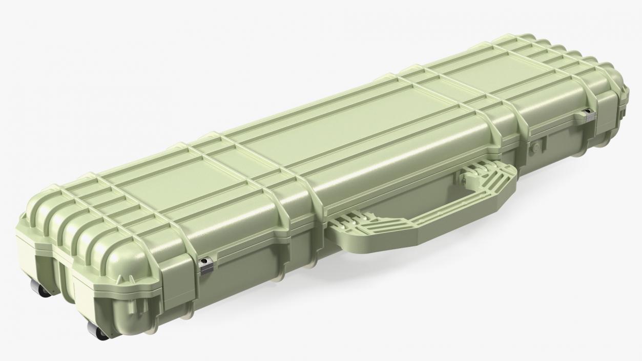 Waterproof Hard Rifle Case Green 3D