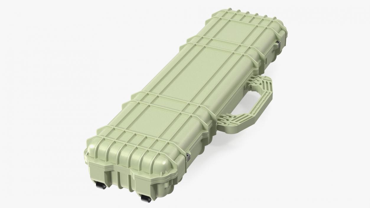 Waterproof Hard Rifle Case Green 3D