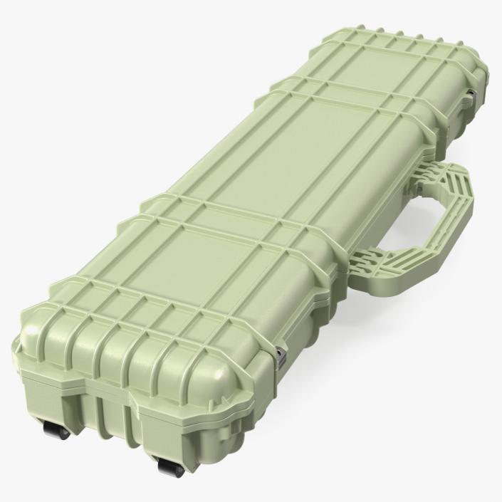 Waterproof Hard Rifle Case Green 3D