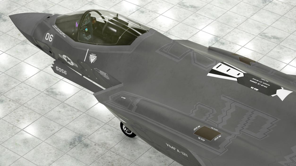 3D model F-35 Carrying Storm Shadow Missiles