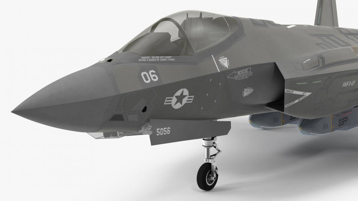 3D model F-35 Carrying Storm Shadow Missiles