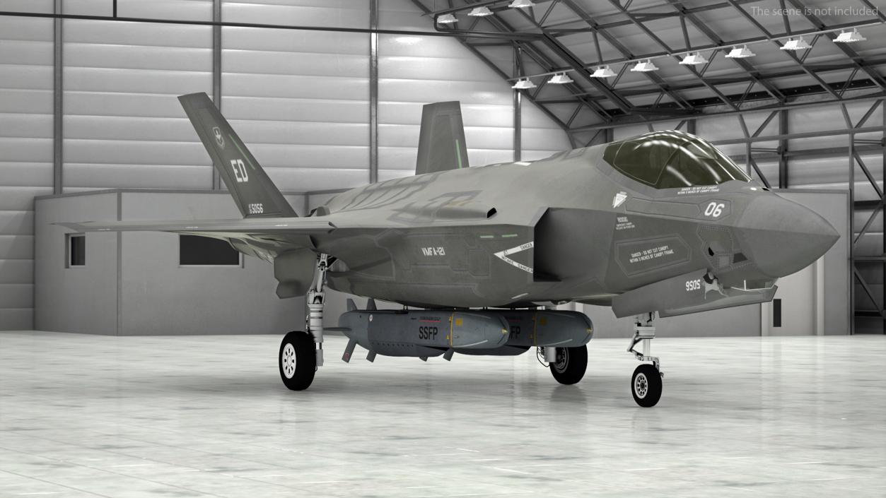 3D model F-35 Carrying Storm Shadow Missiles