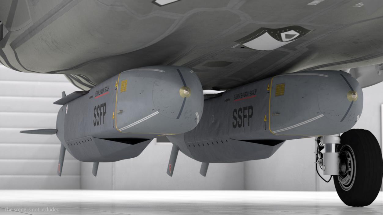 3D model F-35 Carrying Storm Shadow Missiles