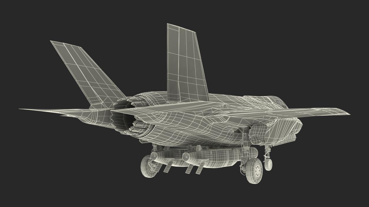 3D model F-35 Carrying Storm Shadow Missiles