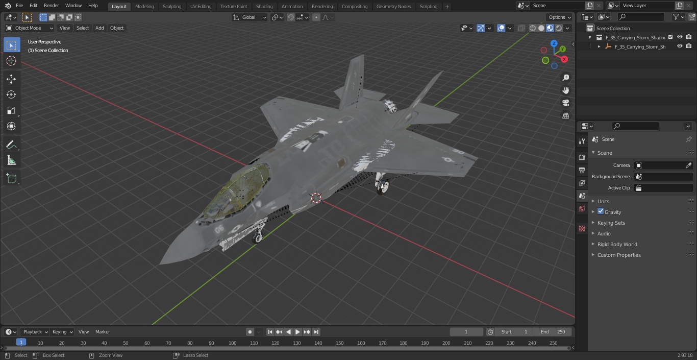 3D model F-35 Carrying Storm Shadow Missiles