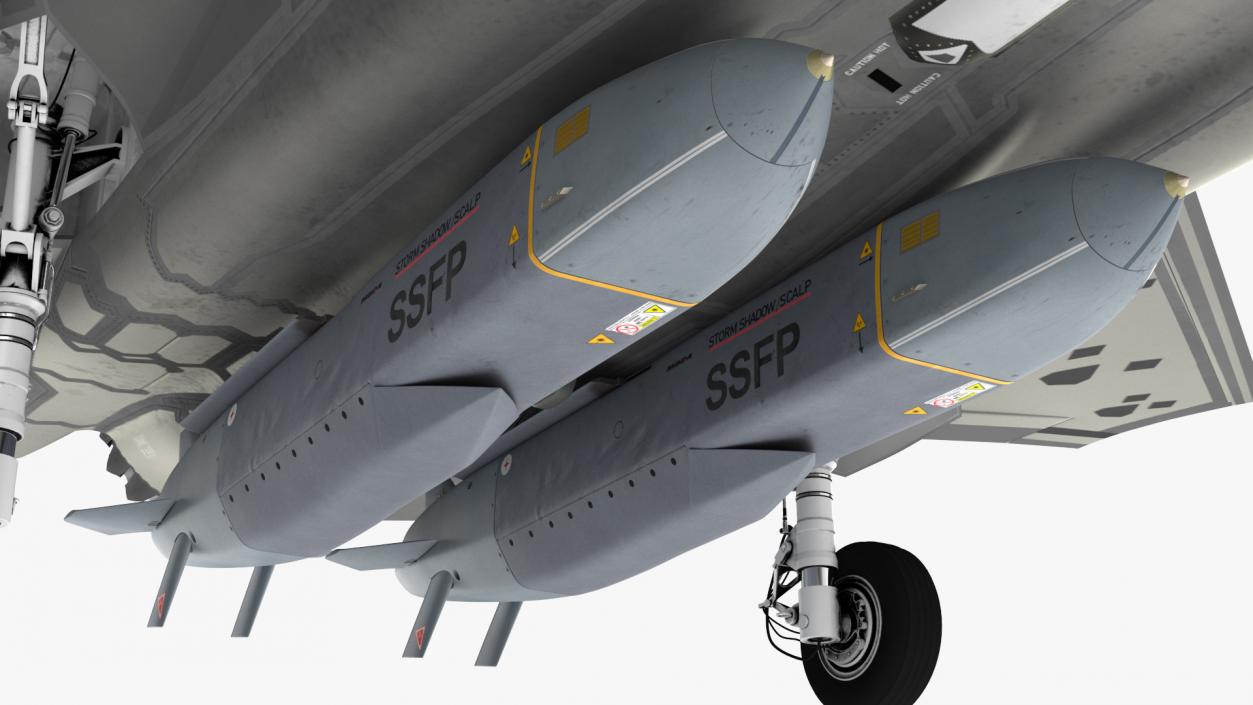 3D model F-35 Carrying Storm Shadow Missiles