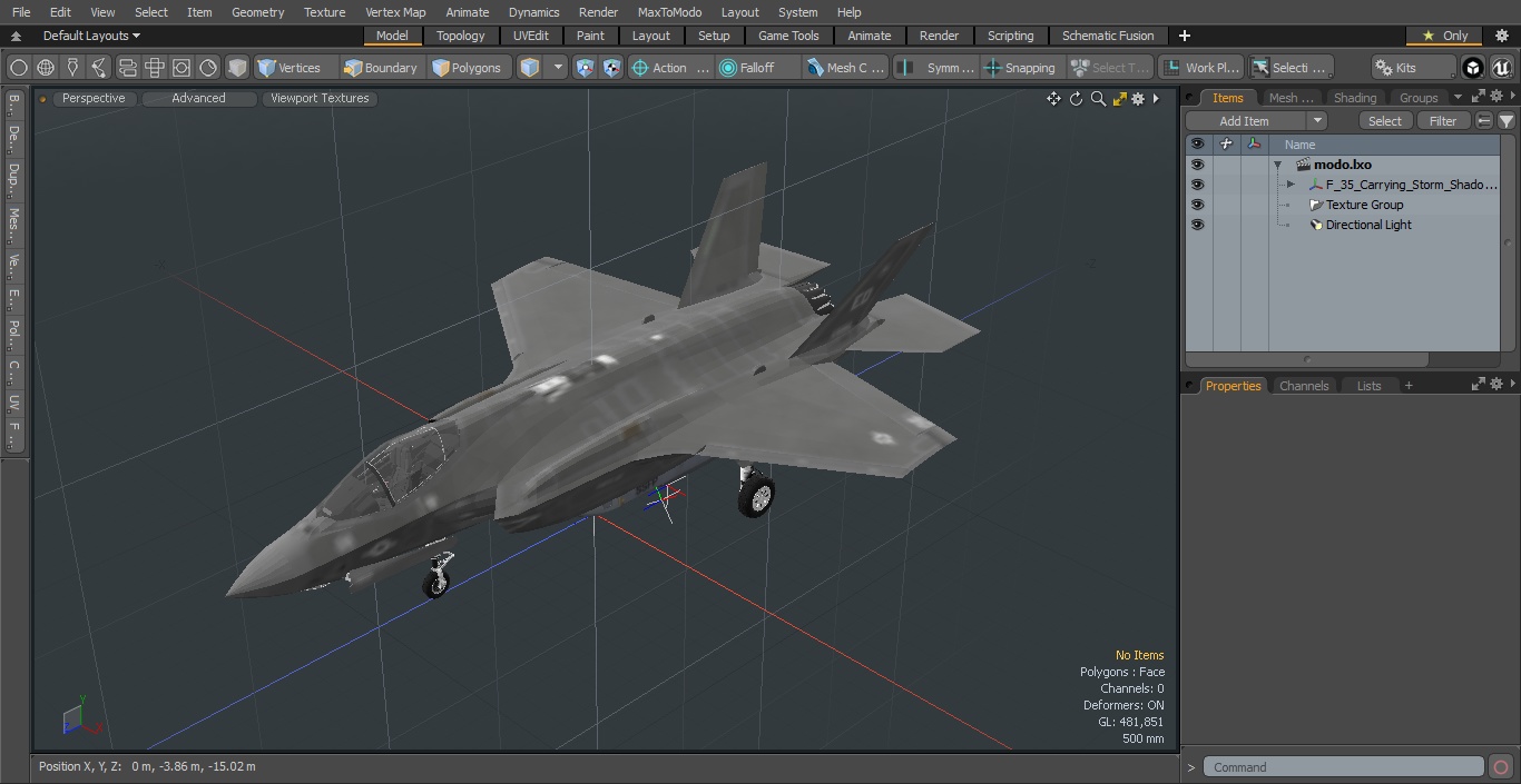 3D model F-35 Carrying Storm Shadow Missiles