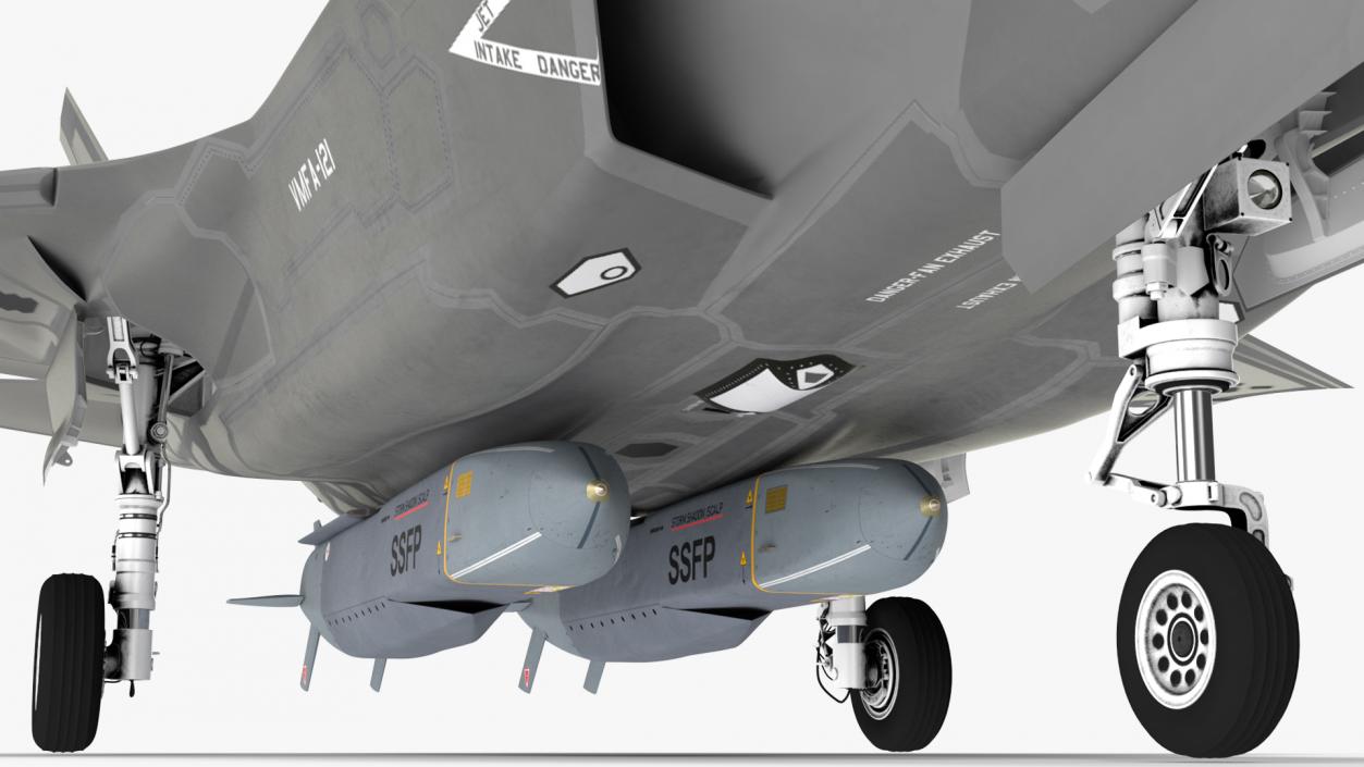 3D model F-35 Carrying Storm Shadow Missiles