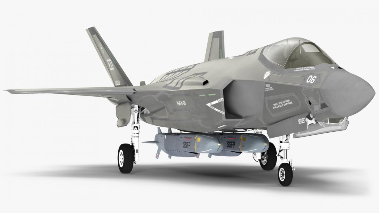 3D model F-35 Carrying Storm Shadow Missiles