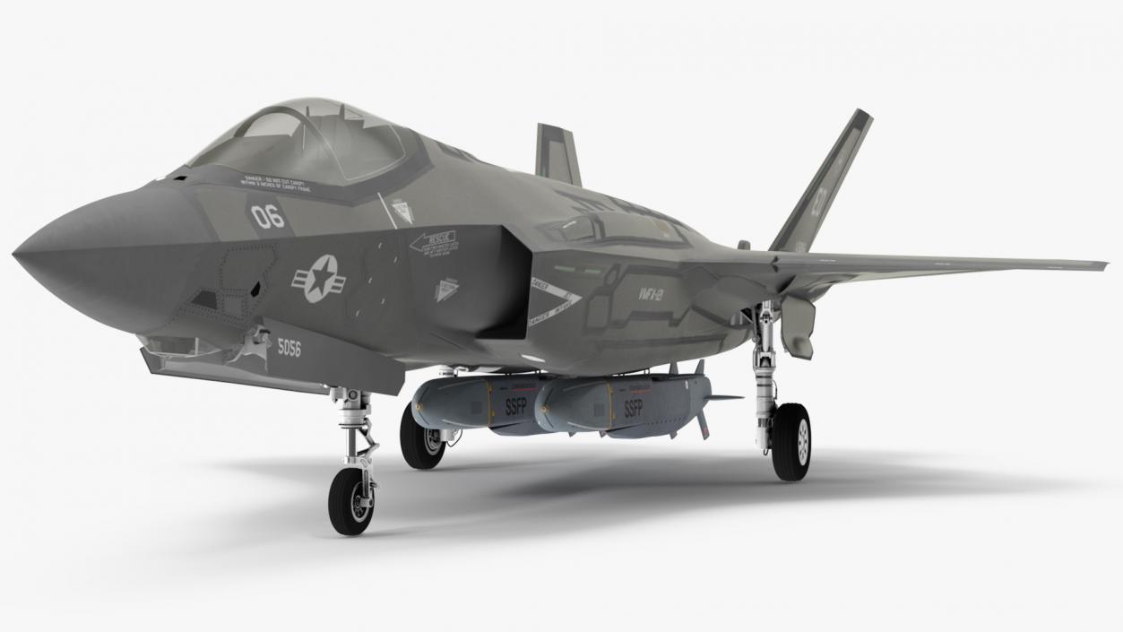 3D model F-35 Carrying Storm Shadow Missiles