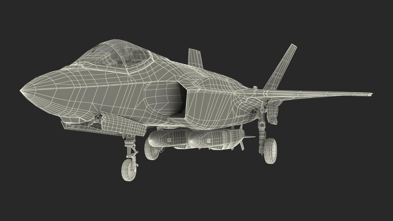 3D model F-35 Carrying Storm Shadow Missiles