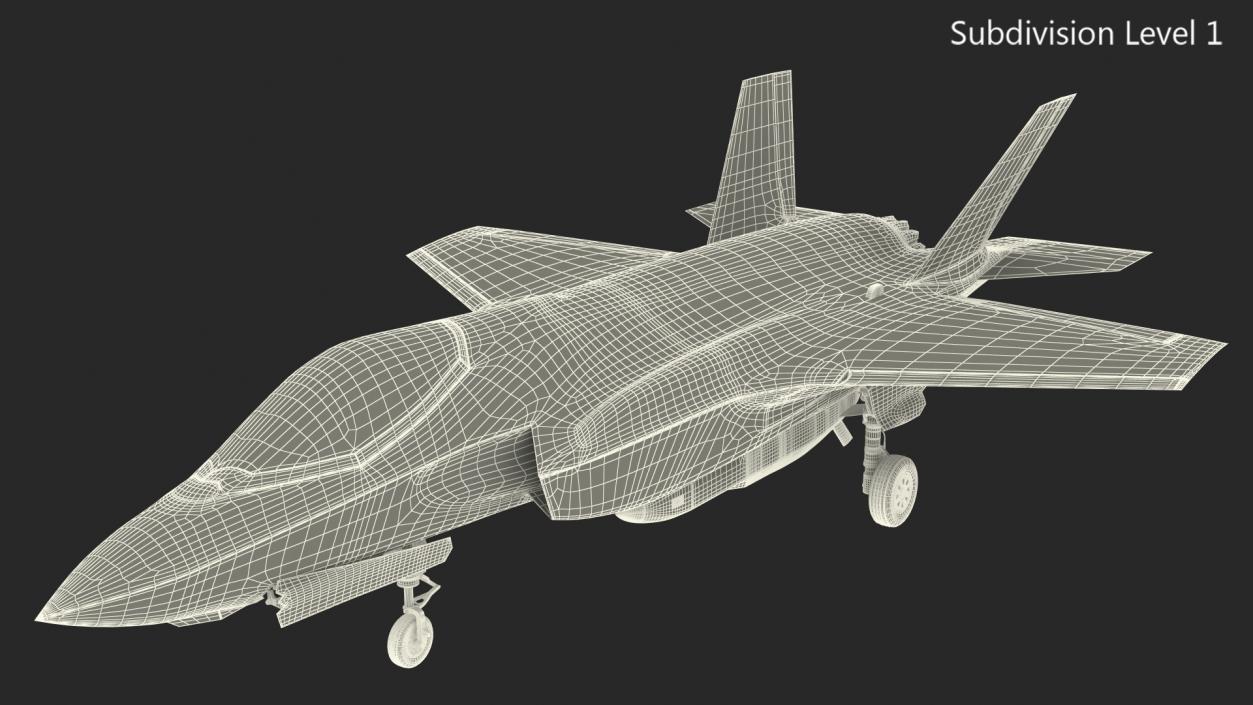 3D model F-35 Carrying Storm Shadow Missiles