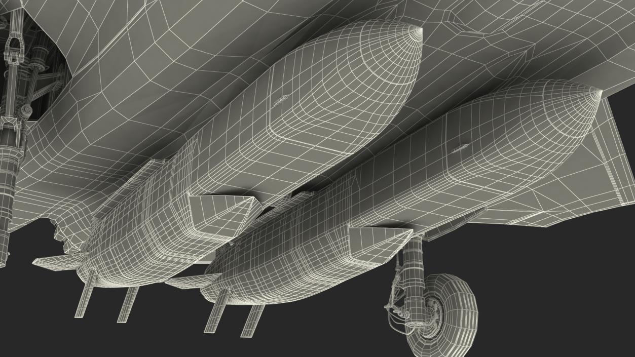 3D model F-35 Carrying Storm Shadow Missiles