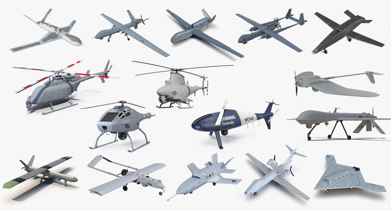 UAV Rigged  Collection 9 3D model