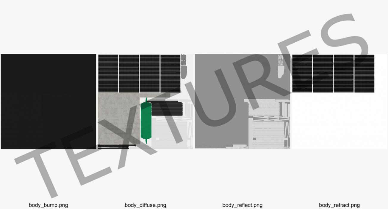 3D model Solar Battery Charging Station