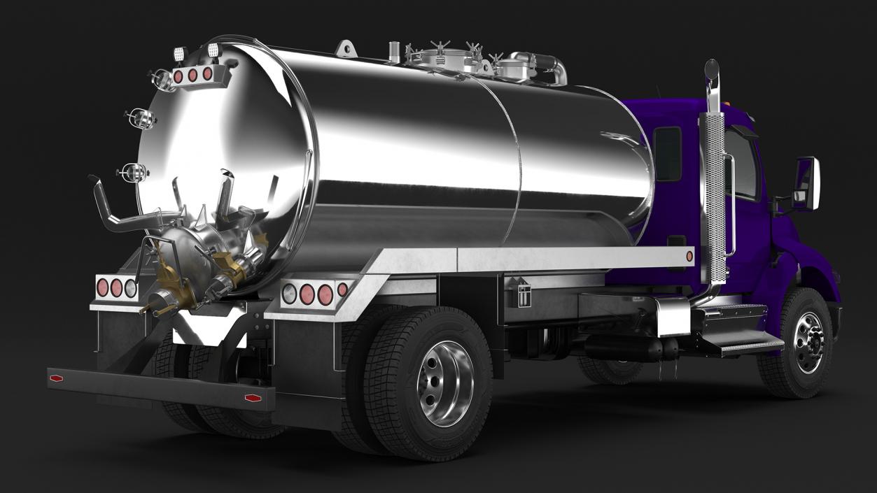 Violet Vacuum Truck 3D model