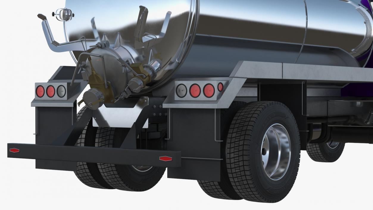 Violet Vacuum Truck 3D model