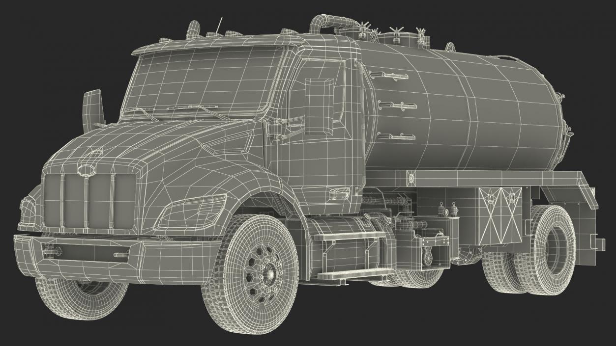 Violet Vacuum Truck 3D model