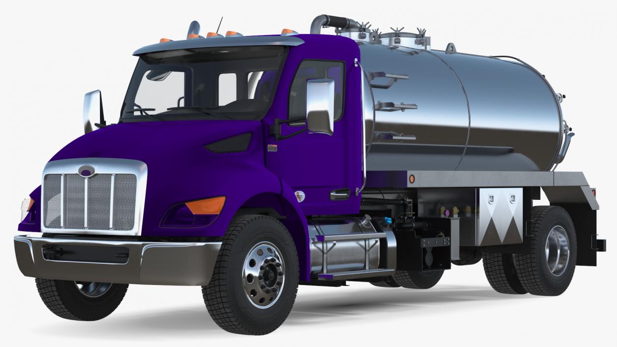 Violet Vacuum Truck 3D model