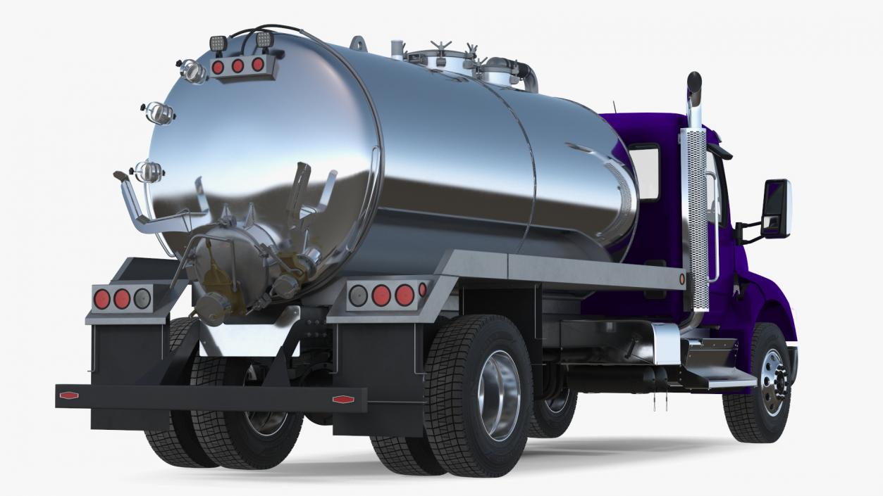 Violet Vacuum Truck 3D model