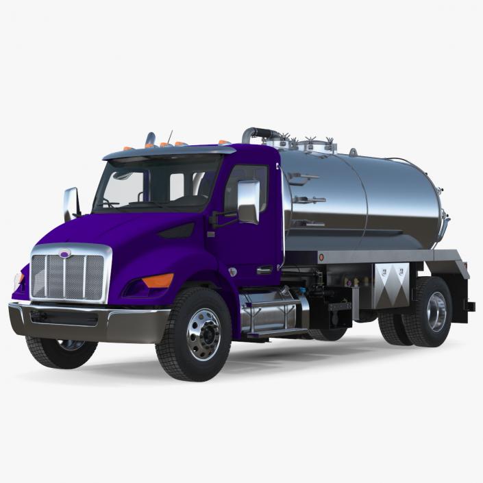 Violet Vacuum Truck 3D model