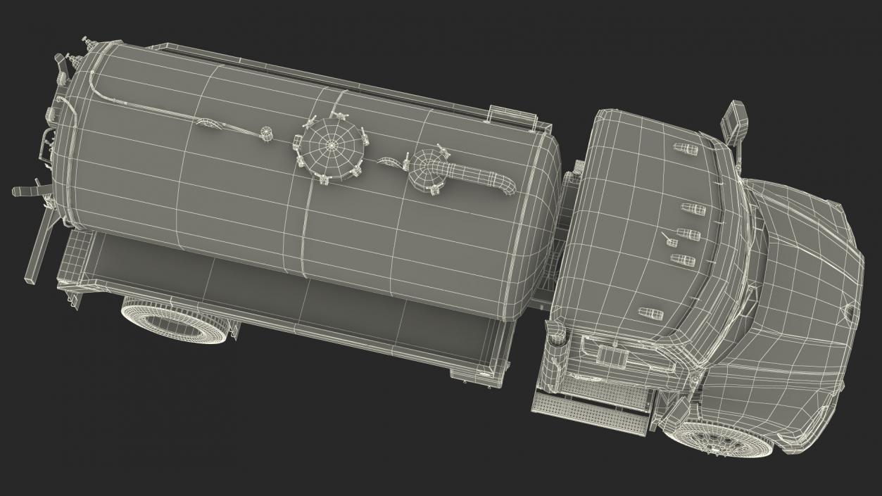 Violet Vacuum Truck 3D model