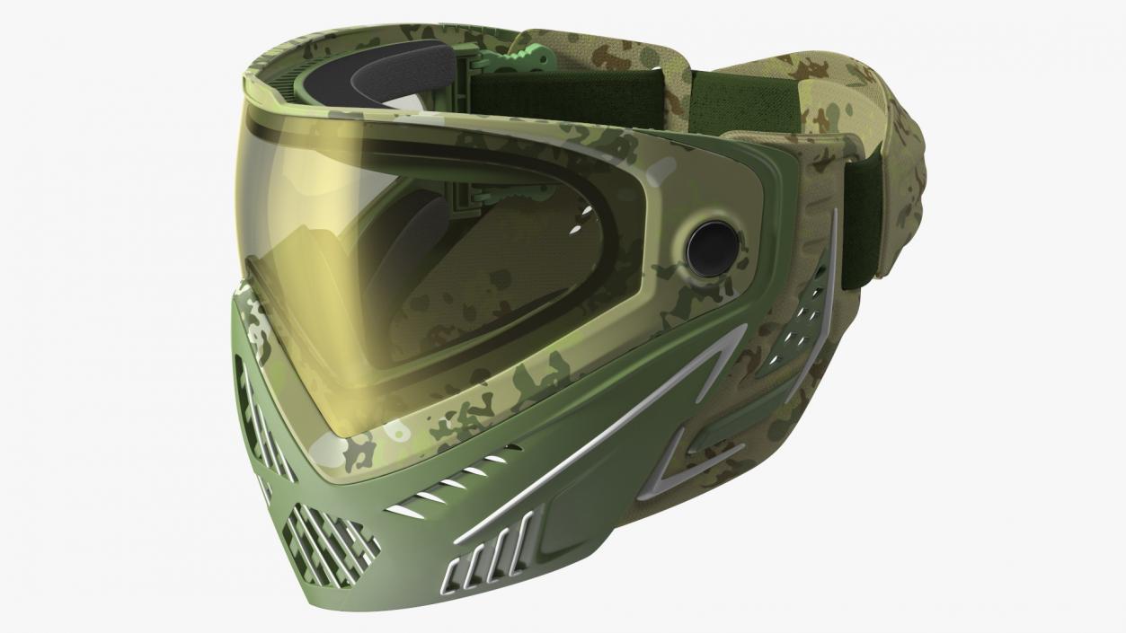 Airsoft Full Face Mask Camo 3D