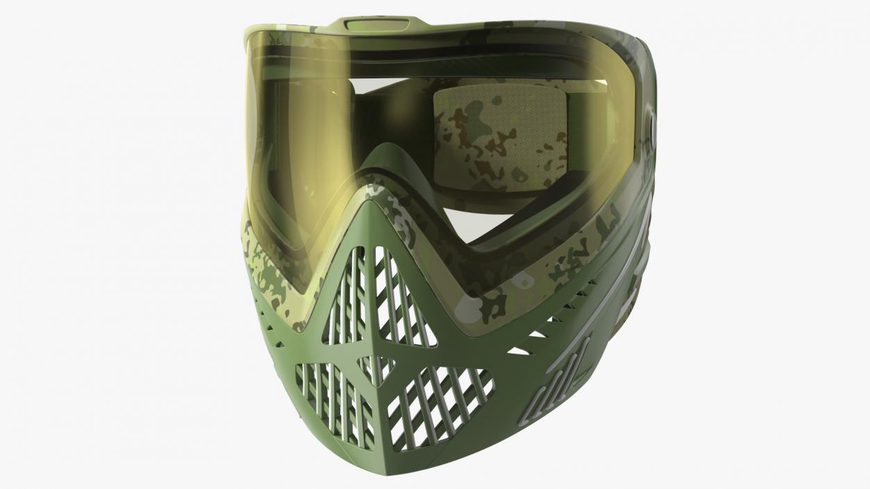 Airsoft Full Face Mask Camo 3D