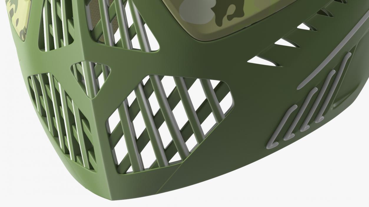 Airsoft Full Face Mask Camo 3D