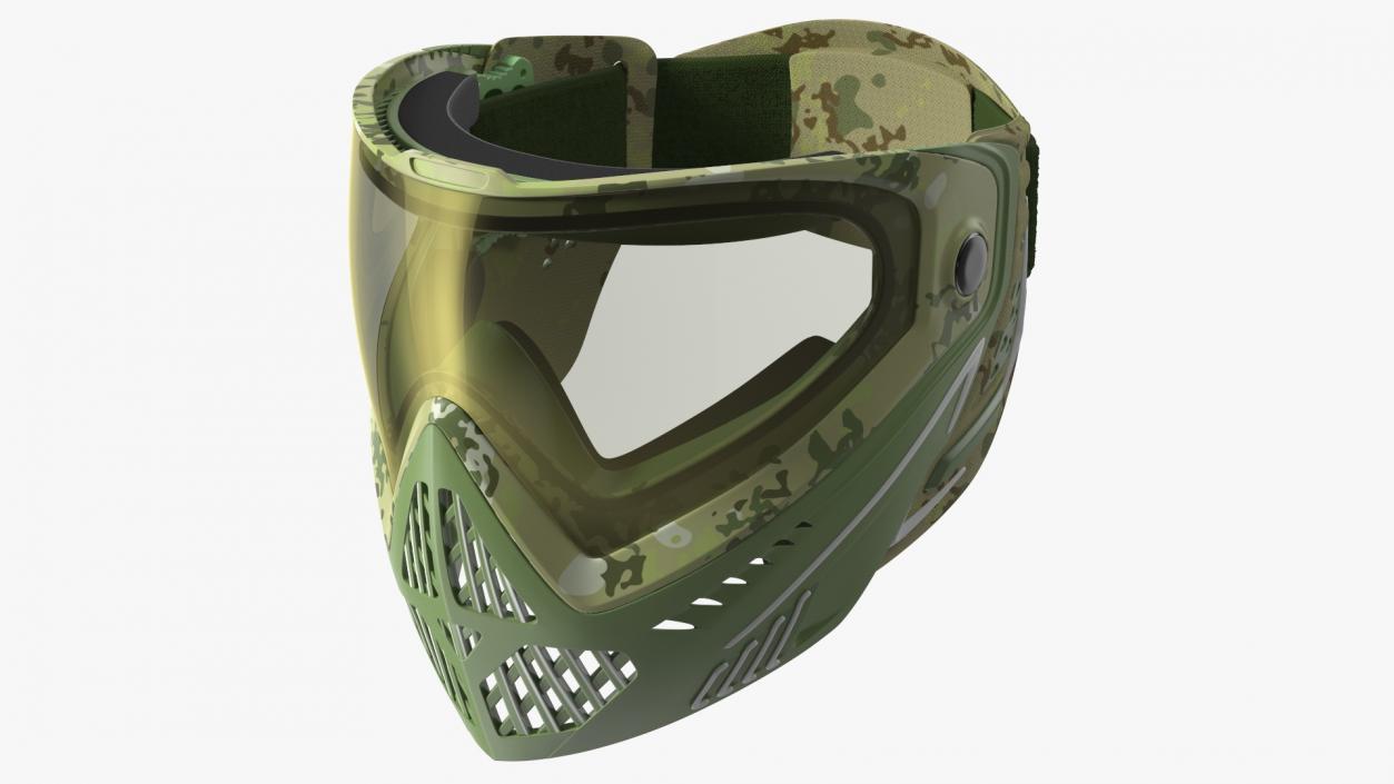 Airsoft Full Face Mask Camo 3D