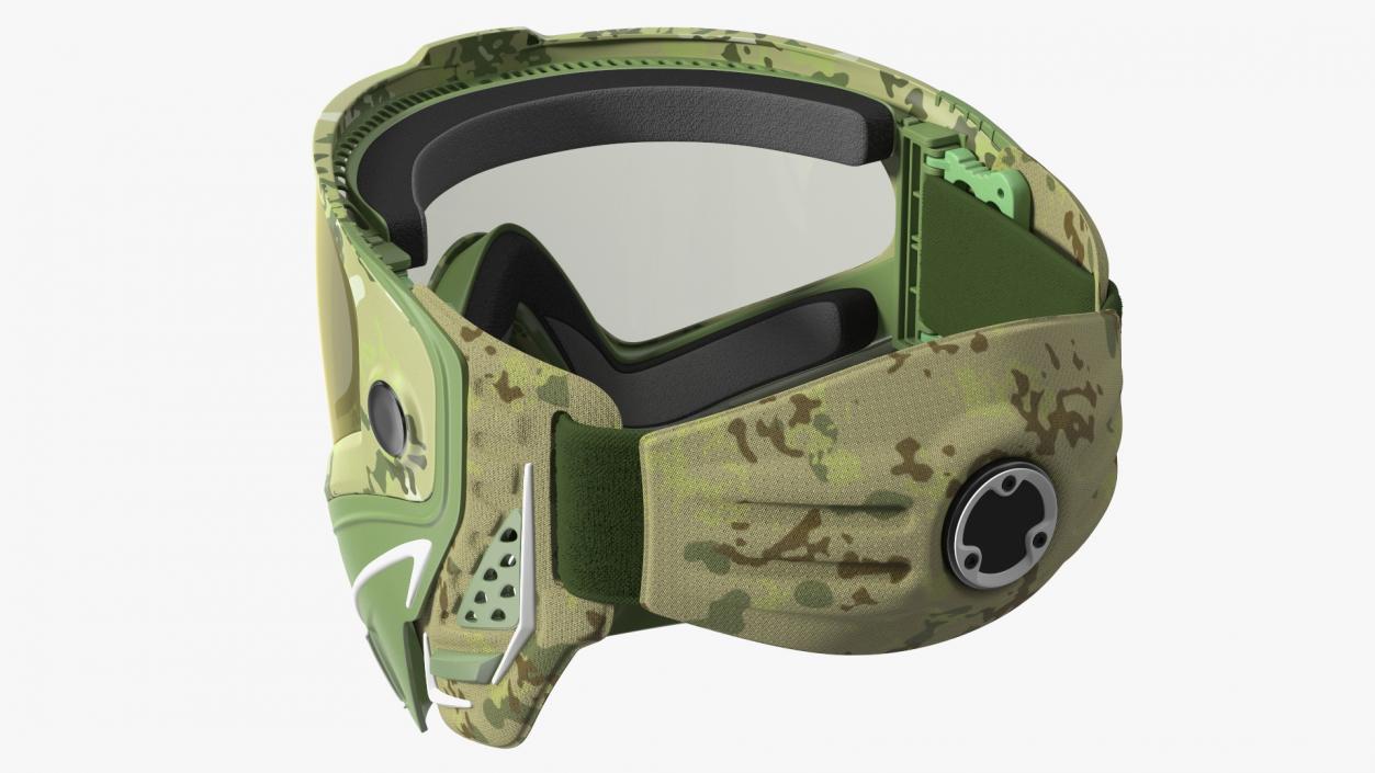 Airsoft Full Face Mask Camo 3D