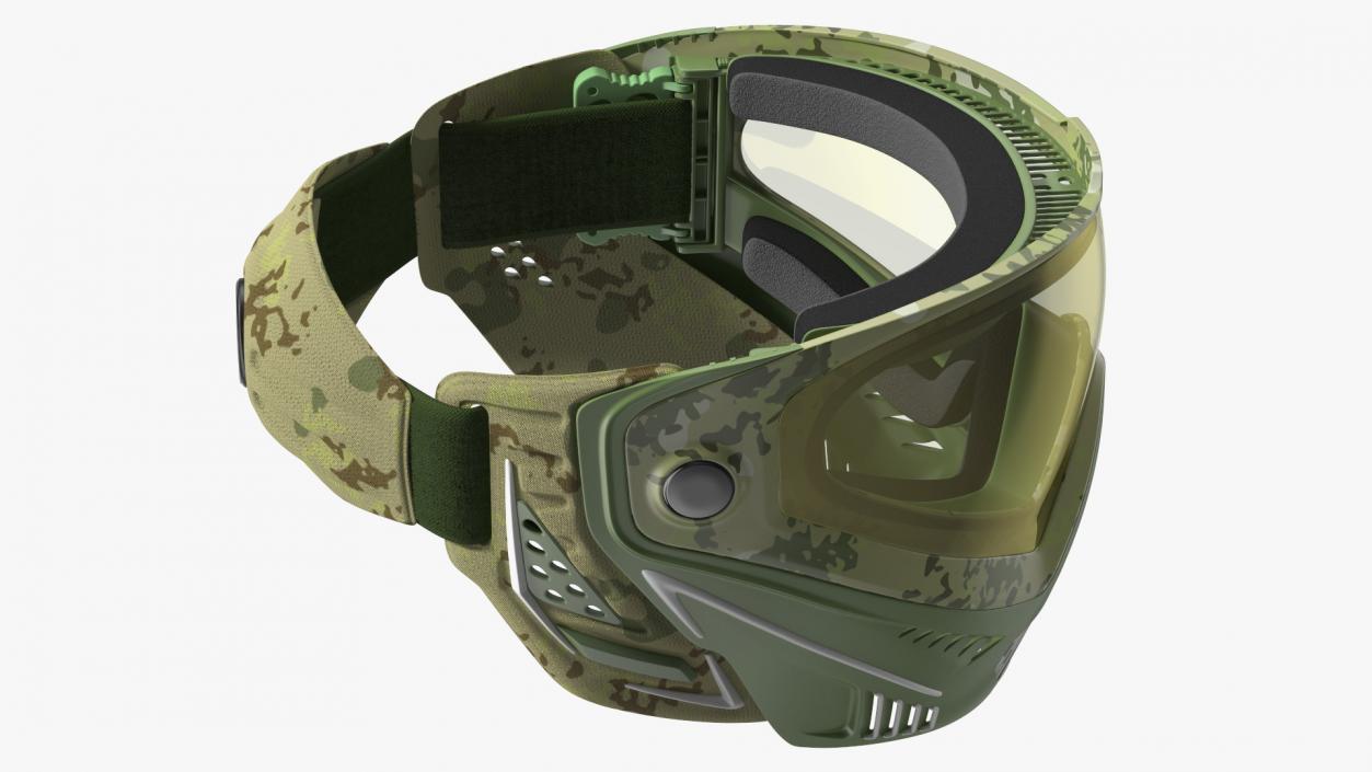 Airsoft Full Face Mask Camo 3D