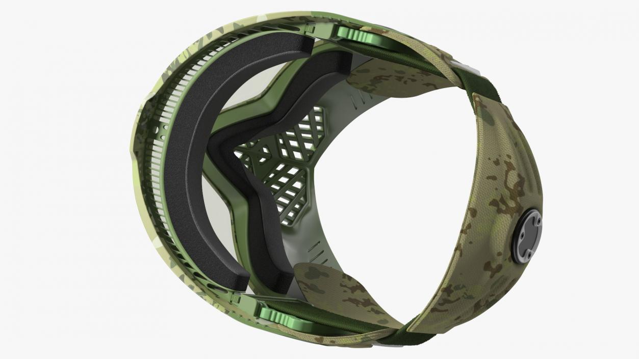 Airsoft Full Face Mask Camo 3D