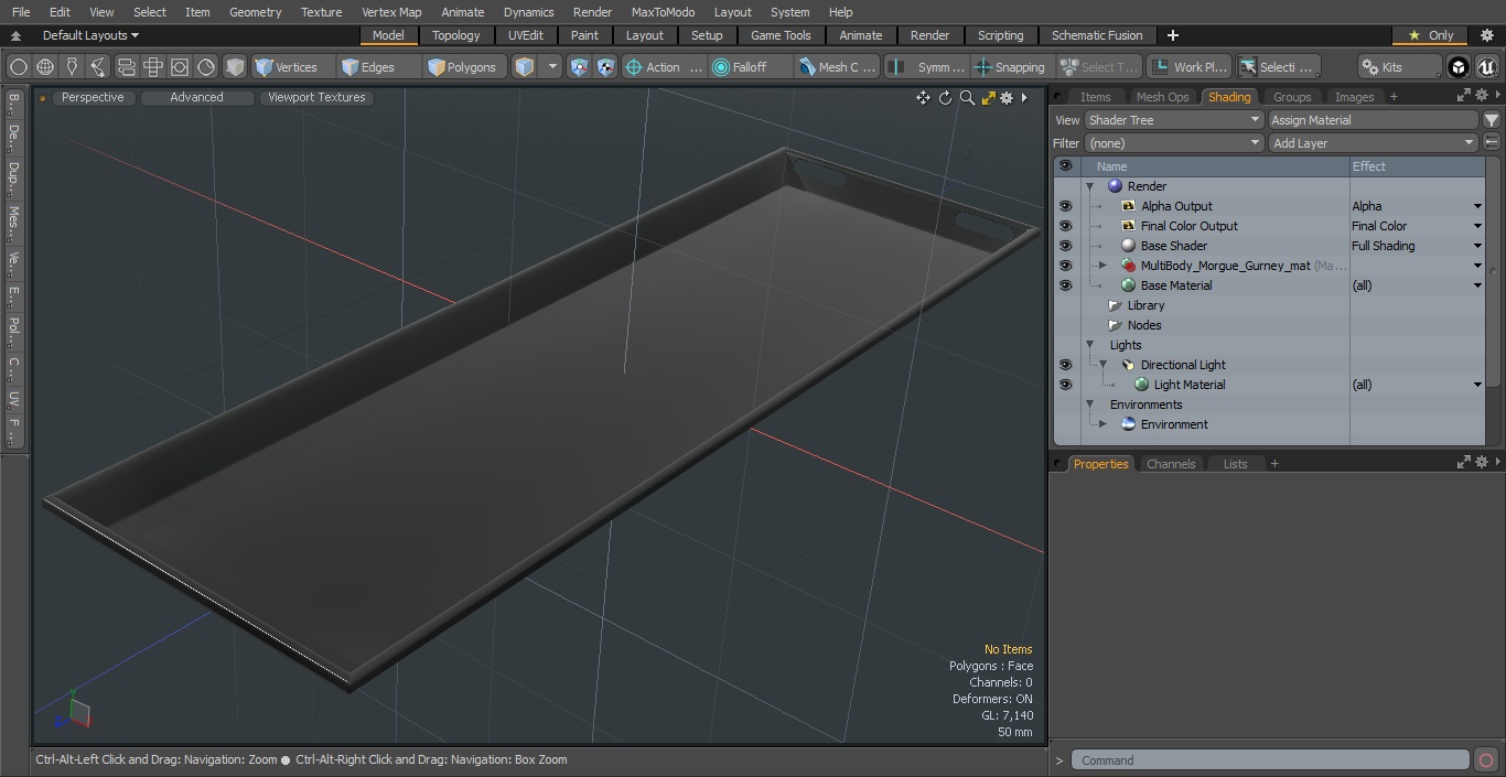 3D Standard Body Tray model