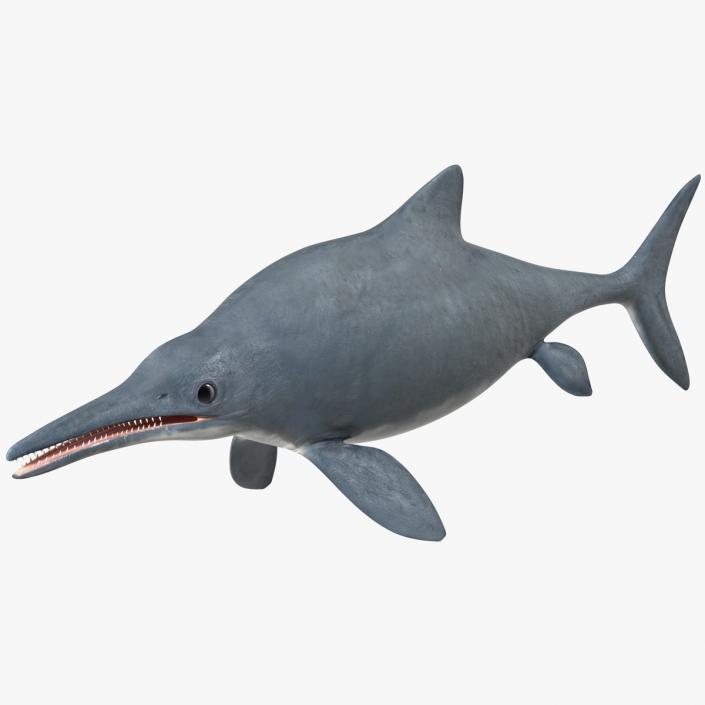 Ichthyosaur Rigged for Maya 3D