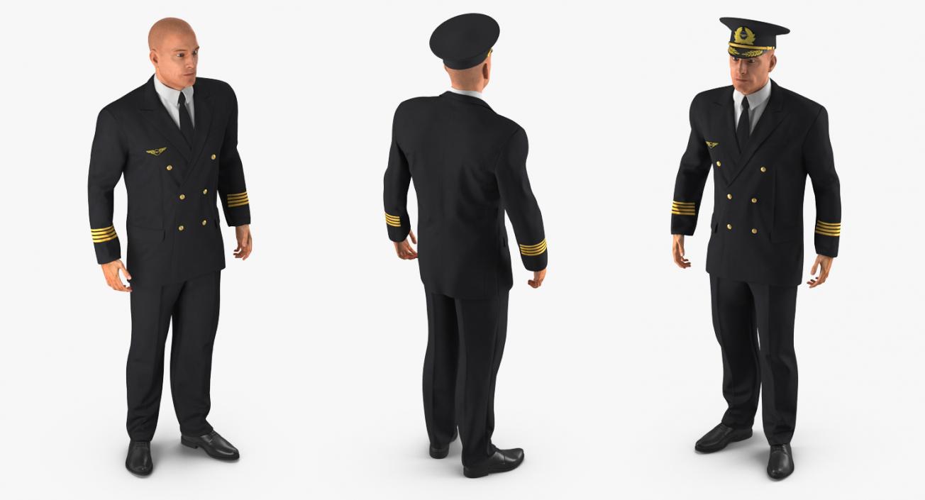 Adult Airline Pilot 3D model