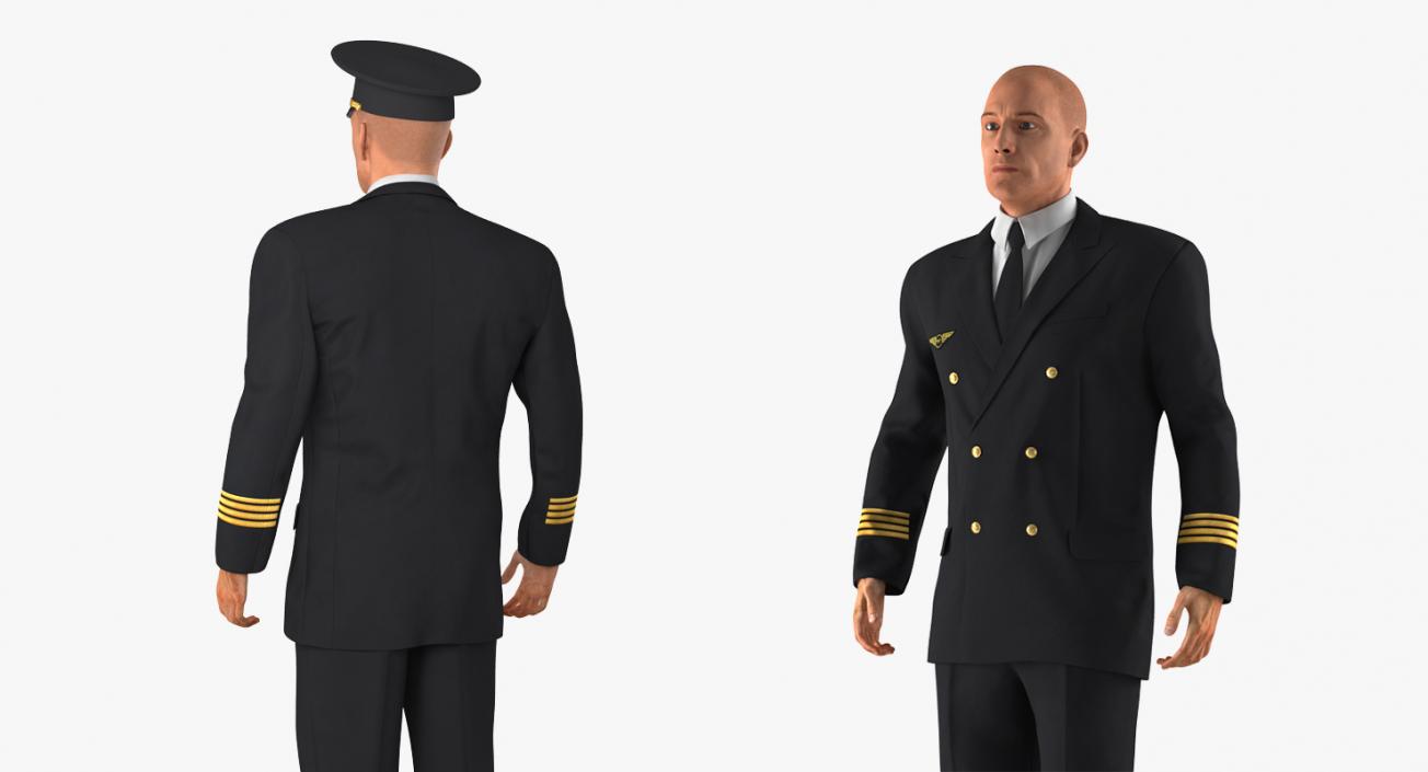 Adult Airline Pilot 3D model