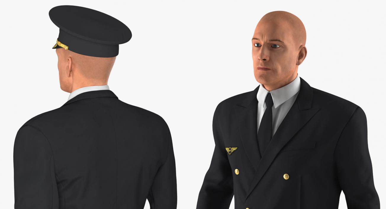 Adult Airline Pilot 3D model