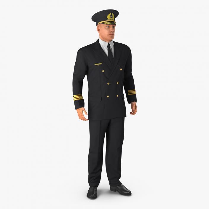 Adult Airline Pilot 3D model