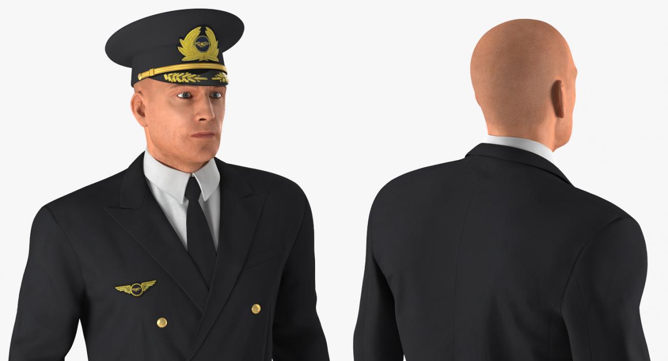 Adult Airline Pilot 3D model