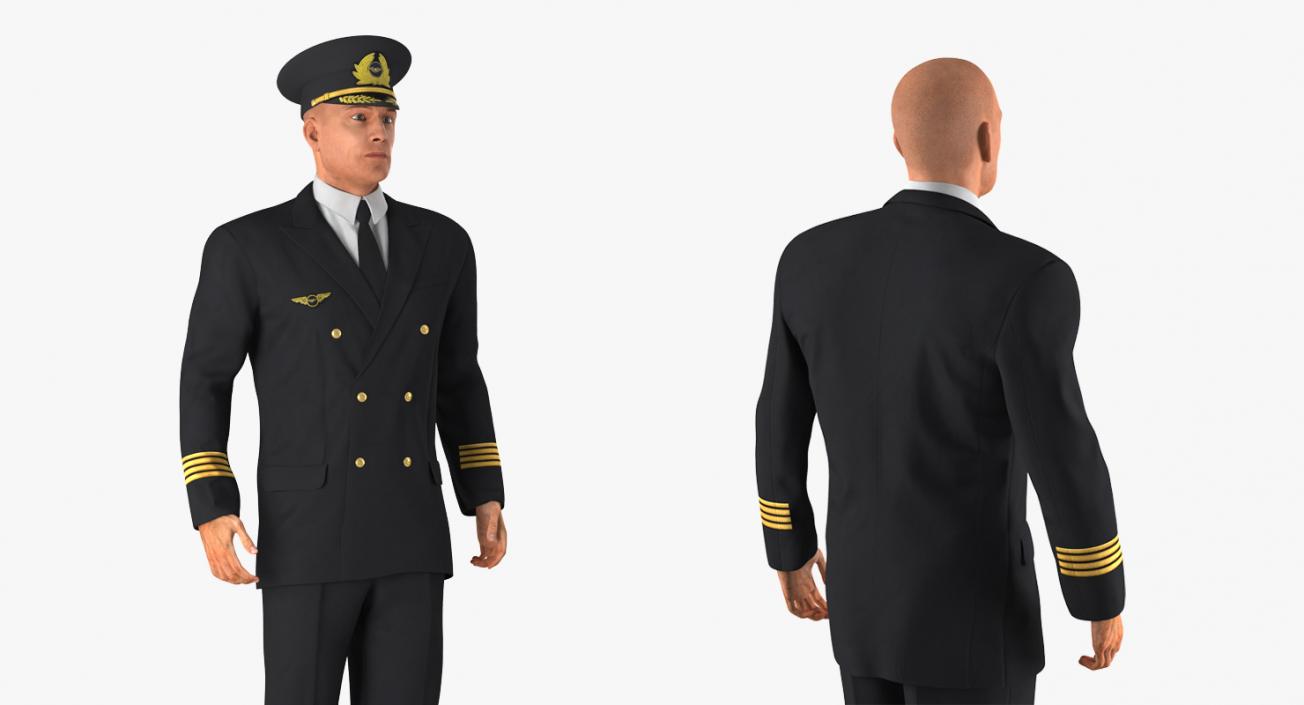 Adult Airline Pilot 3D model